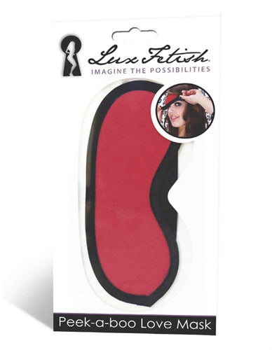 Peek-a-Boo Love Mask - Red EL-LF-6012