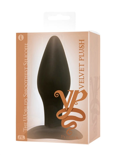 Velvet Plush Silicone Pleaser - Black ICB1071-2
