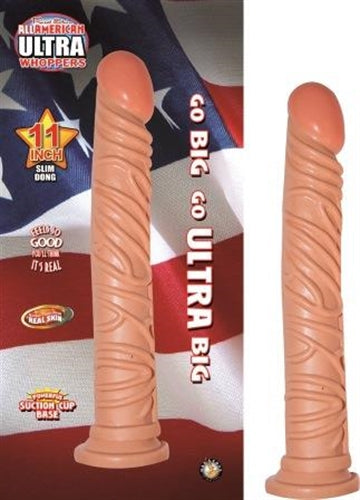 All American Ultra Whoppers - 11 in Slim Head Dong - Flesh NW2627