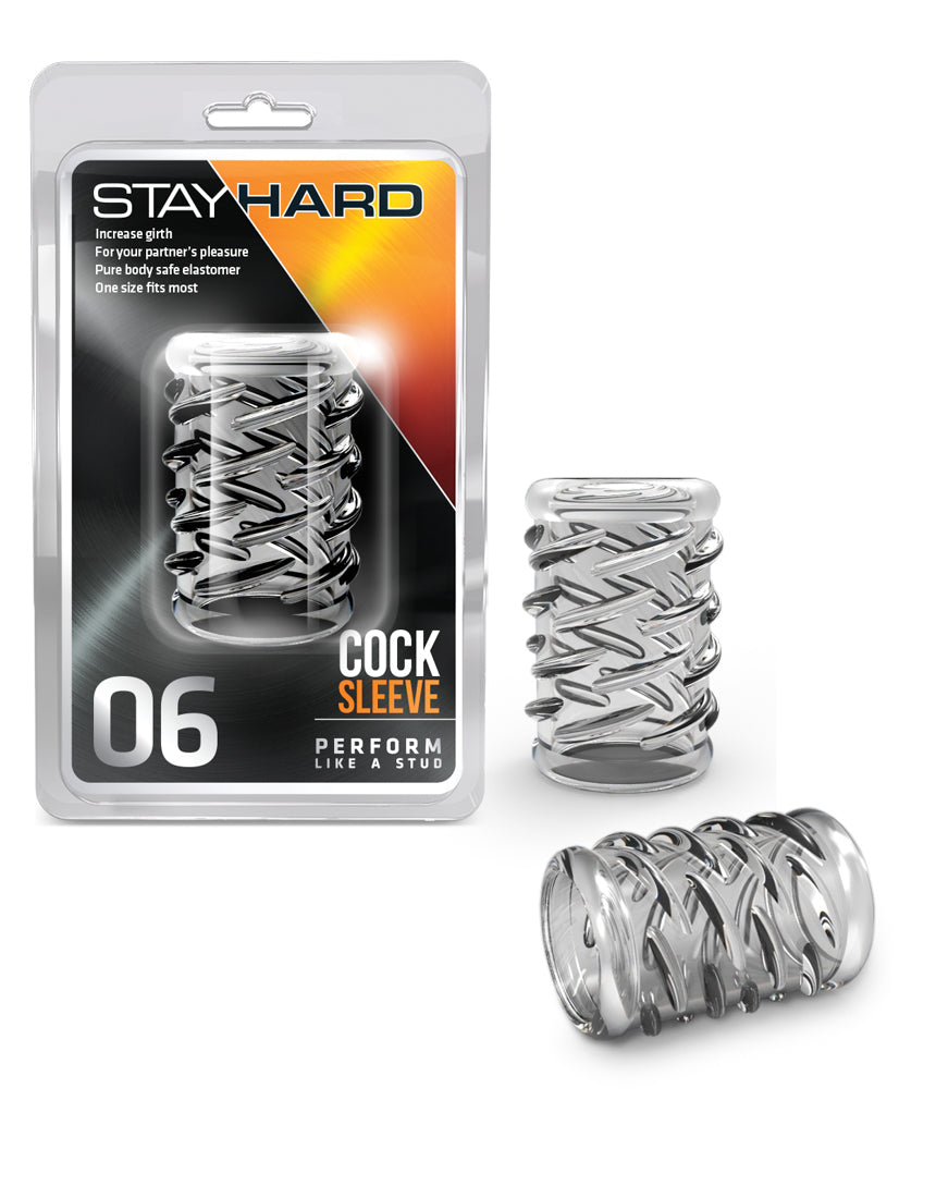 Stay Hard - Cock Sleeve 06 - Clear BL-00602