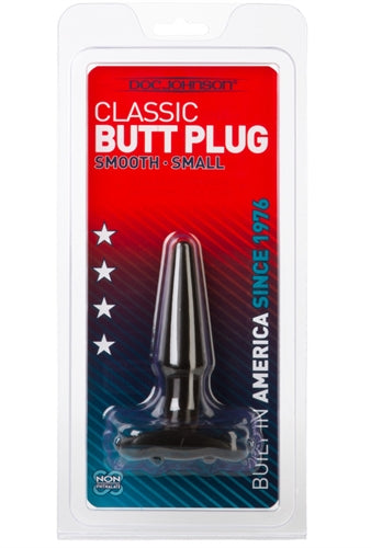 Classic Butt Plug - Smooth - Small - Black DJ0244-04