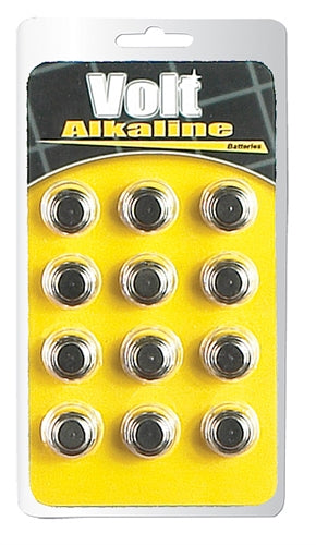 Volt Alkaline Batteries AG-13 - 12  Pack BL-99112