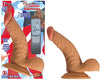 All American Whopper 7in With Balls Flesh NW2139-1