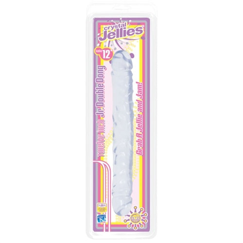 Crystal Jellies Jr. Double Dong 12-Inch - Clear DJ0287-02