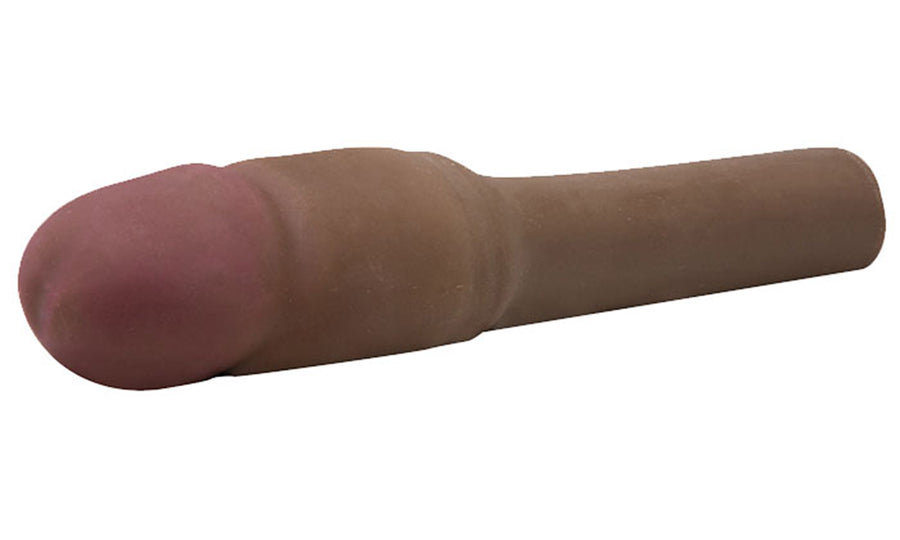 Cyberskin 4 In. Xtra Thick Vibrating Transformer Penis Extension - Dark TS1008524
