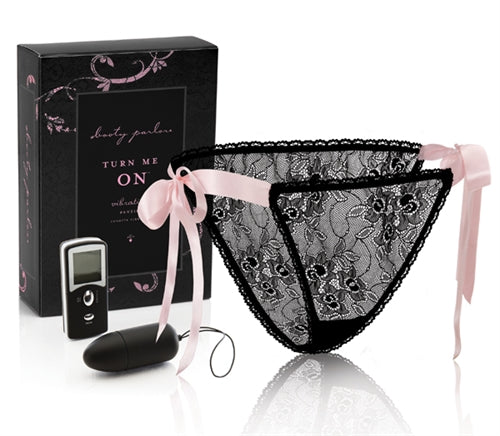 Turn Me on Vibrating Panties - Black Ribbon - Petite-Small BP-0054BKPS