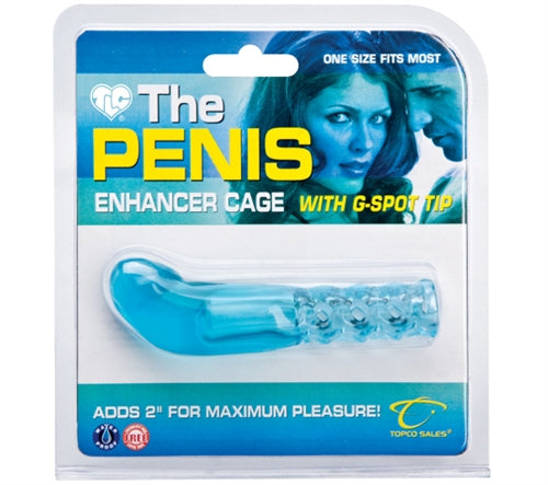 The Penis Enhancer Cage With G-Spot Tip - Blue Ts1484206 TS1006014