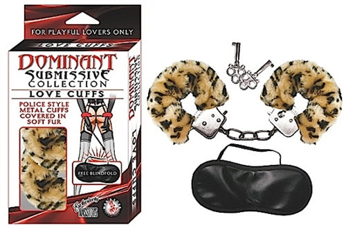 Dominant Submissive Collection Love Cuffs - Leopard NW2284-2