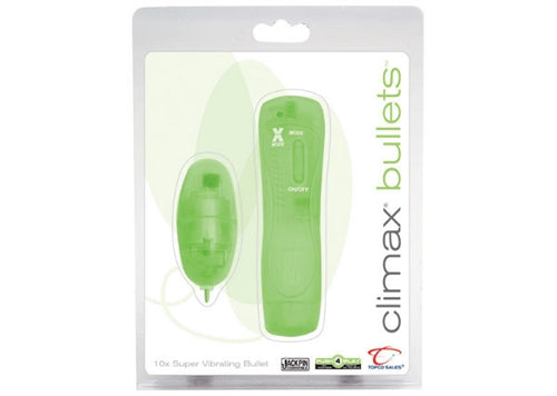 Climax Bullets 10x Super Vibrating Bullet Green TS1070022