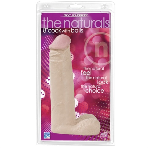 The Naturals - Cock and Balls - 8-Inch DJ5003-00