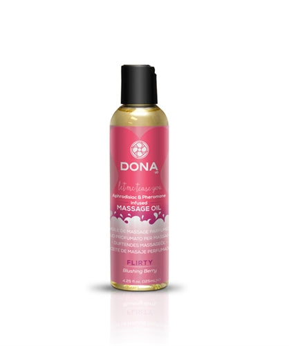 Dona Scented Massage Oil Flirty Aroma - Blushing Berry - 4.25 Fl. Oz. JO40517