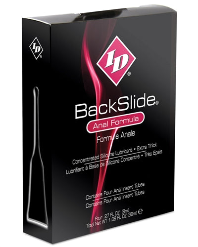 ID Backslide Silicone Lubricant 8ml Long Tube - 4 Pack ID-BCT-08