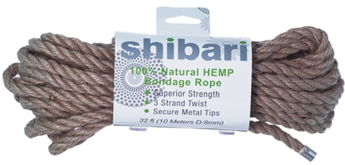 Shibari 10 Meter 100% Natural Hemp Bondage Rope SW-HEMP-10M