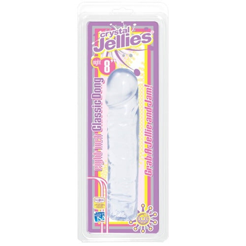Crystal Jellies Classic Dong 8-Inch - Clear DJ0285-02
