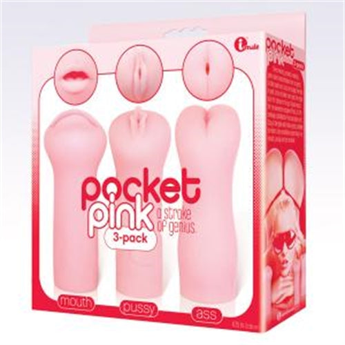 Pockey Pink Masturbator Trio Ass, Mouth and Pussy IC2333-2