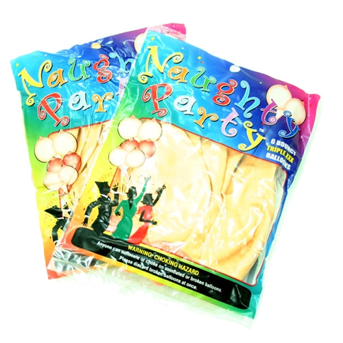 Naughty Party Balloons - Boobies - 6 Pack - Nude GT2003F