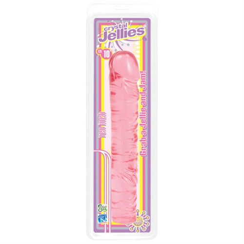 Crystal Jellies Classic Dong 10-Inch - Pink DJ0286-01