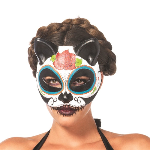 Sugar Skull Cat Mask LA-3735