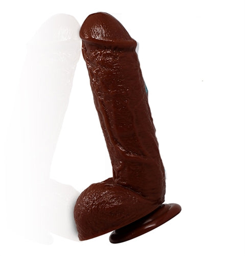 Hard Steel 8.5-Inch Cock - Brown BL-16456