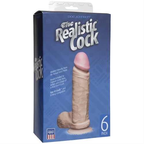 The Realistic Cocks - 6-Inch - White DJ0271-01