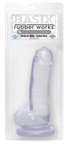 Basix 8in Suction Cup Dong Clear PD4308-20