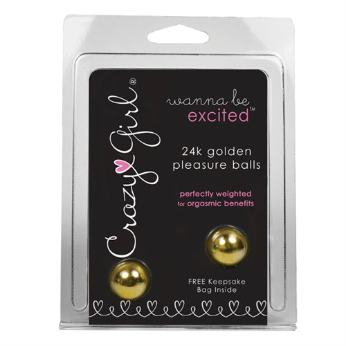 Crazy Girl Wanna Be Excited 24k Golden Pleasure Balls CE7900-00