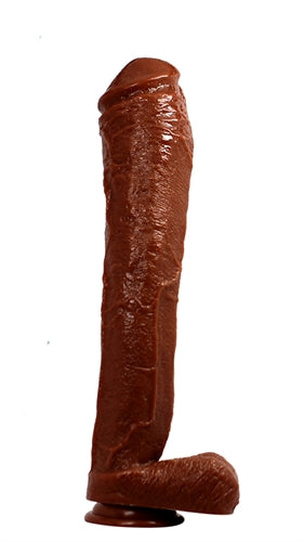 Hard Steel 13-Inch Cock - Brown BL-26436