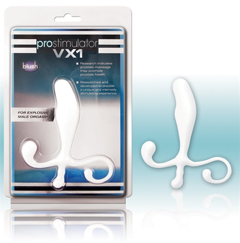 Vx1 Prostimulator Prostate Massager - White BL-40098
