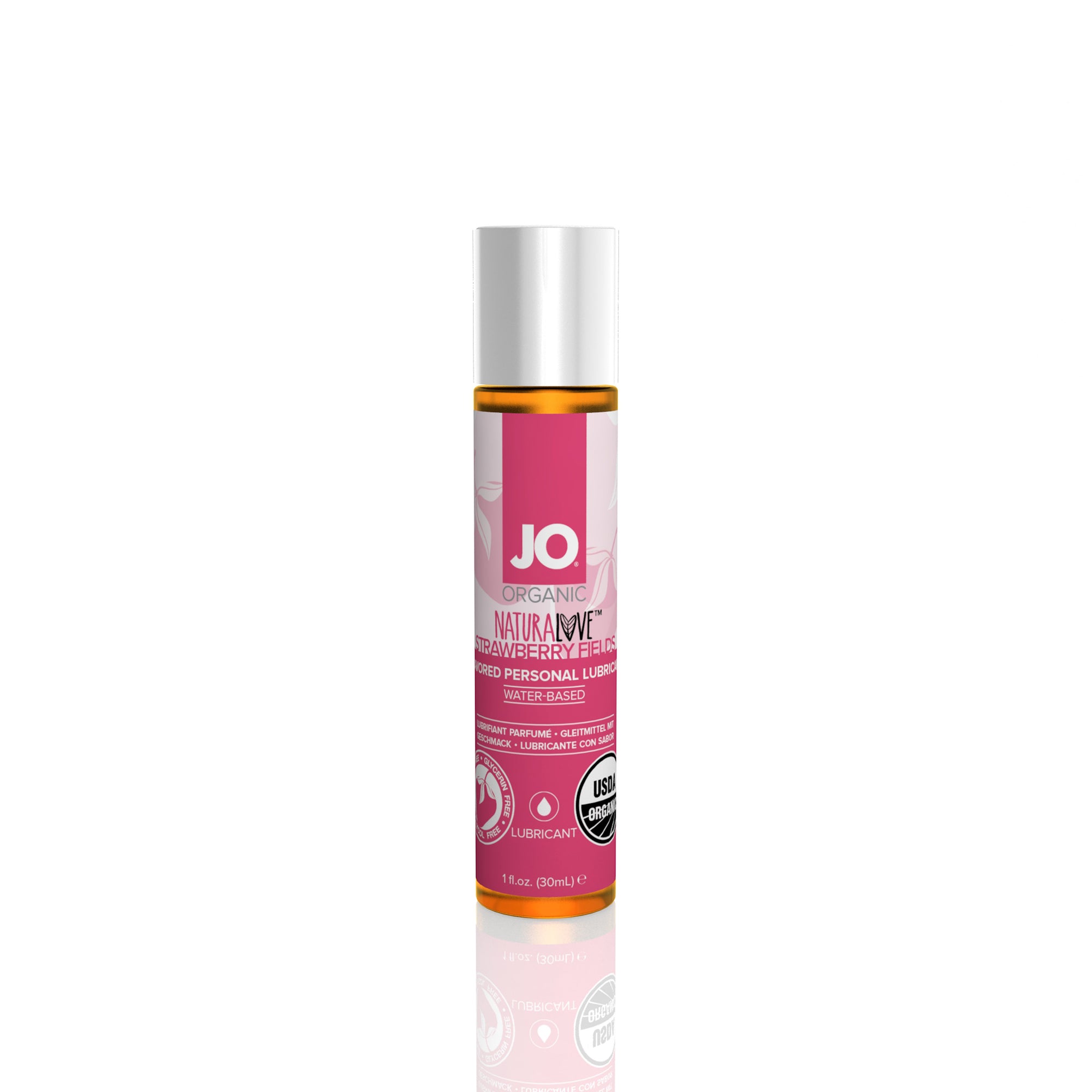 Jo Naturalove USDA Certified Organic Flavored Lubricant - Strawberry - 1 fl.oz. / 30 ml JO41002