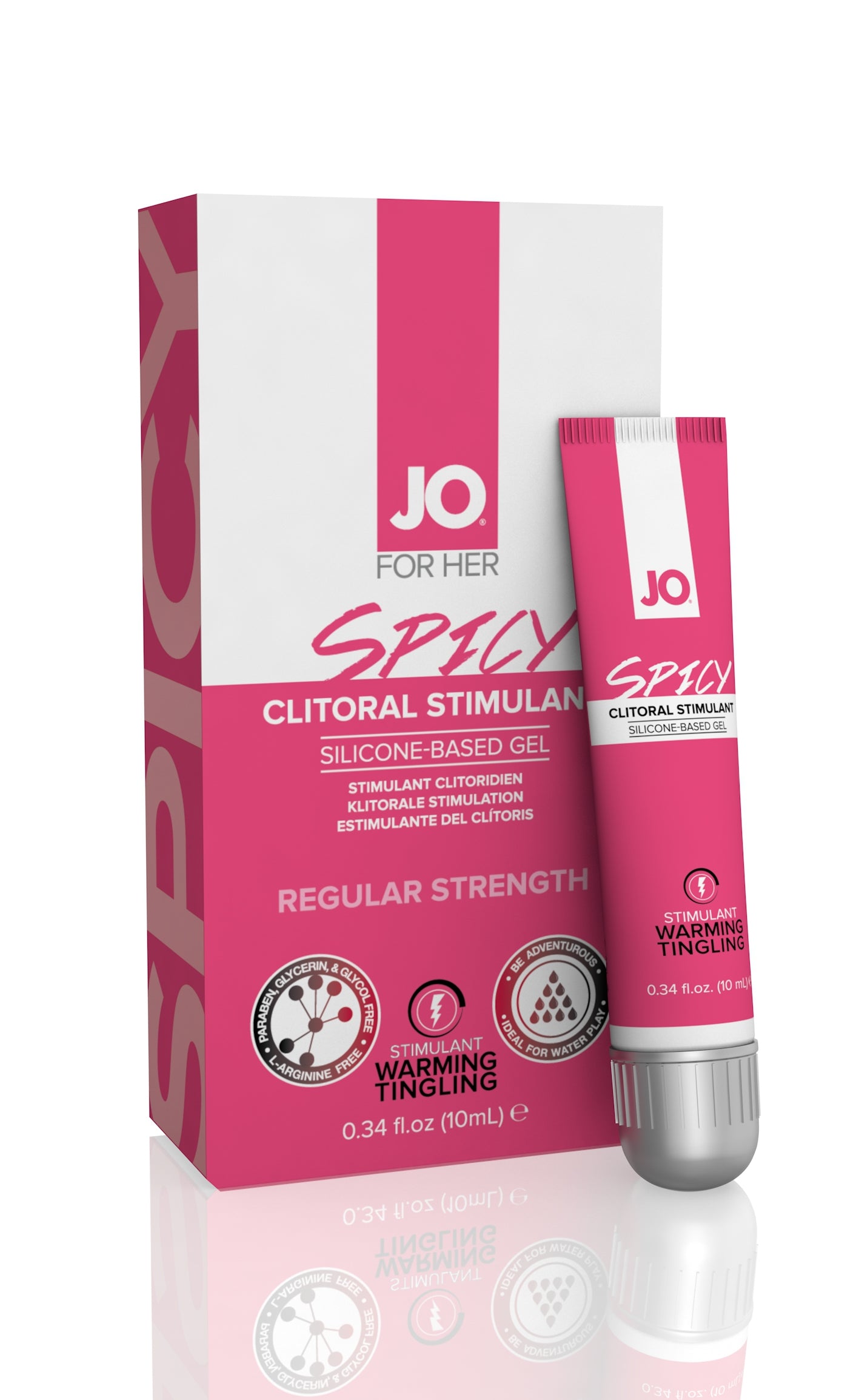 Jo for Her Spicy Clitoral Stimulant Warming Silicone - Based - 0.34 Fl. Oz. / 10 ml JO40124