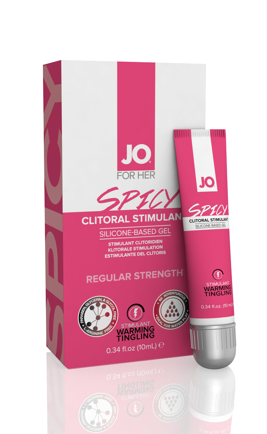 Jo for Her Spicy Clitoral Stimulant Warming Silicone - Based - 0.34 Fl. Oz. / 10 ml JO40124
