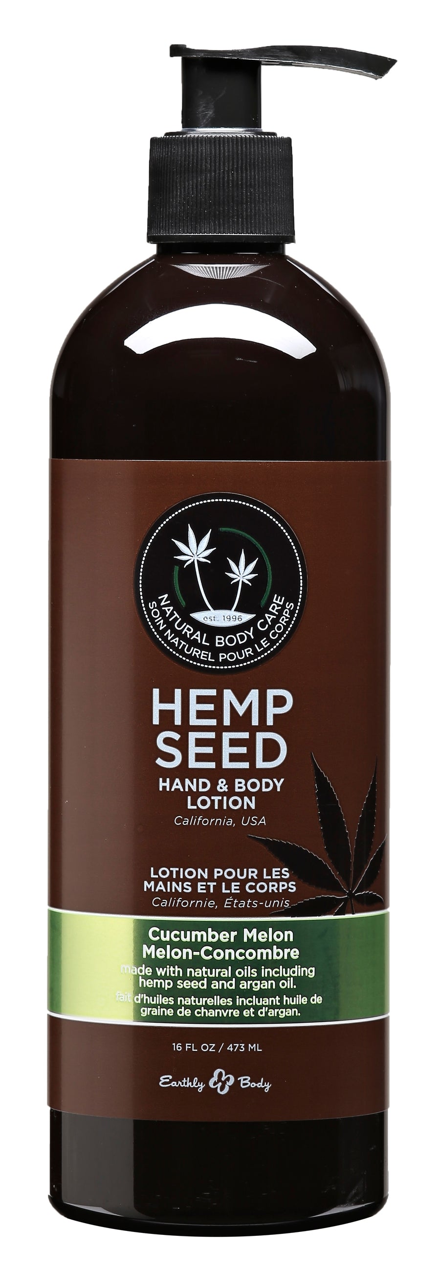 Hemp Seed Hand and Body Lotion - Cucumber Melon - 16 Fl. Oz. EB-HSV210
