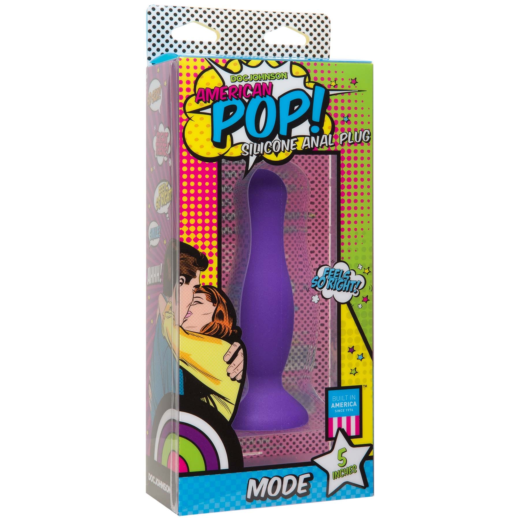 American Pop! Mode 5 Anal Plug - Purple DJ0500-16-BX