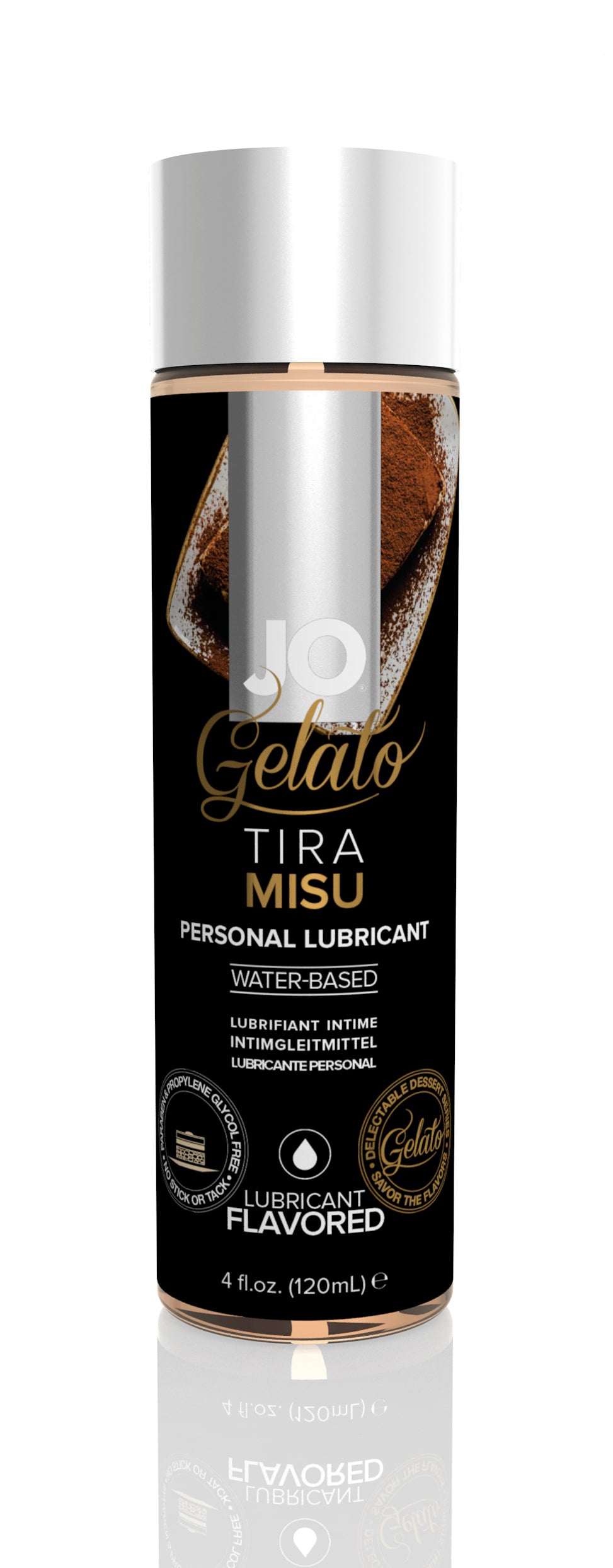 Jo Gelato Tiramisu Water-Based Flavored Lubricant - 4 Fl. Oz. / 120 ml JO44024