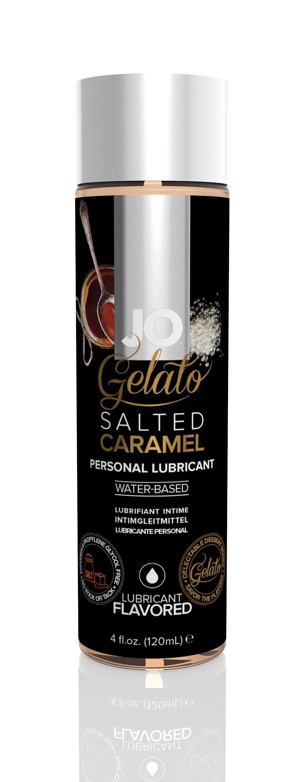 Jo Gelato Salted Caramel Water-Based Flavored Lubricant - 4 Fl. Oz. / 120 ml JO44023