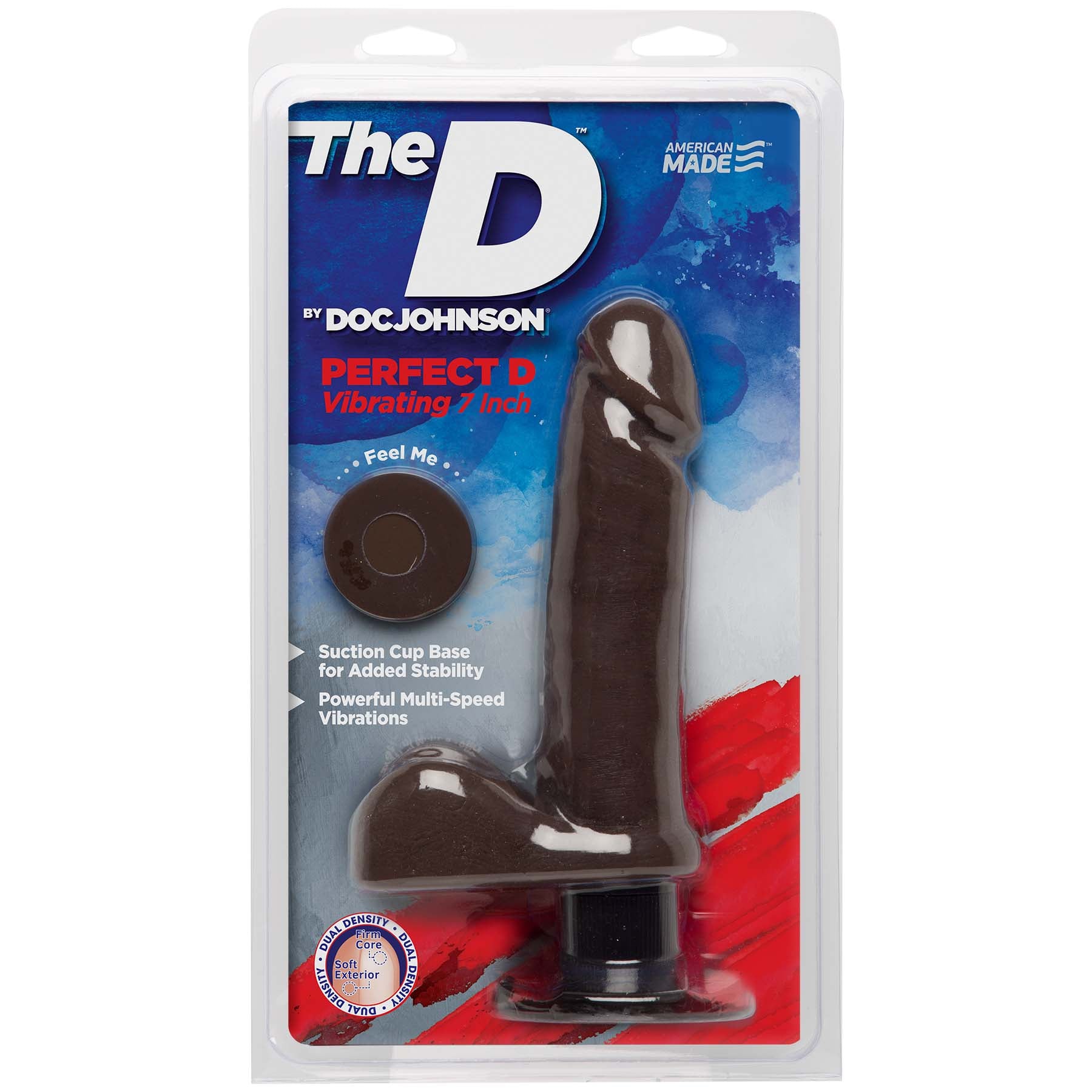 The D - Perfect D Vibrating 7 - Chocolate DJ1701-03-CD