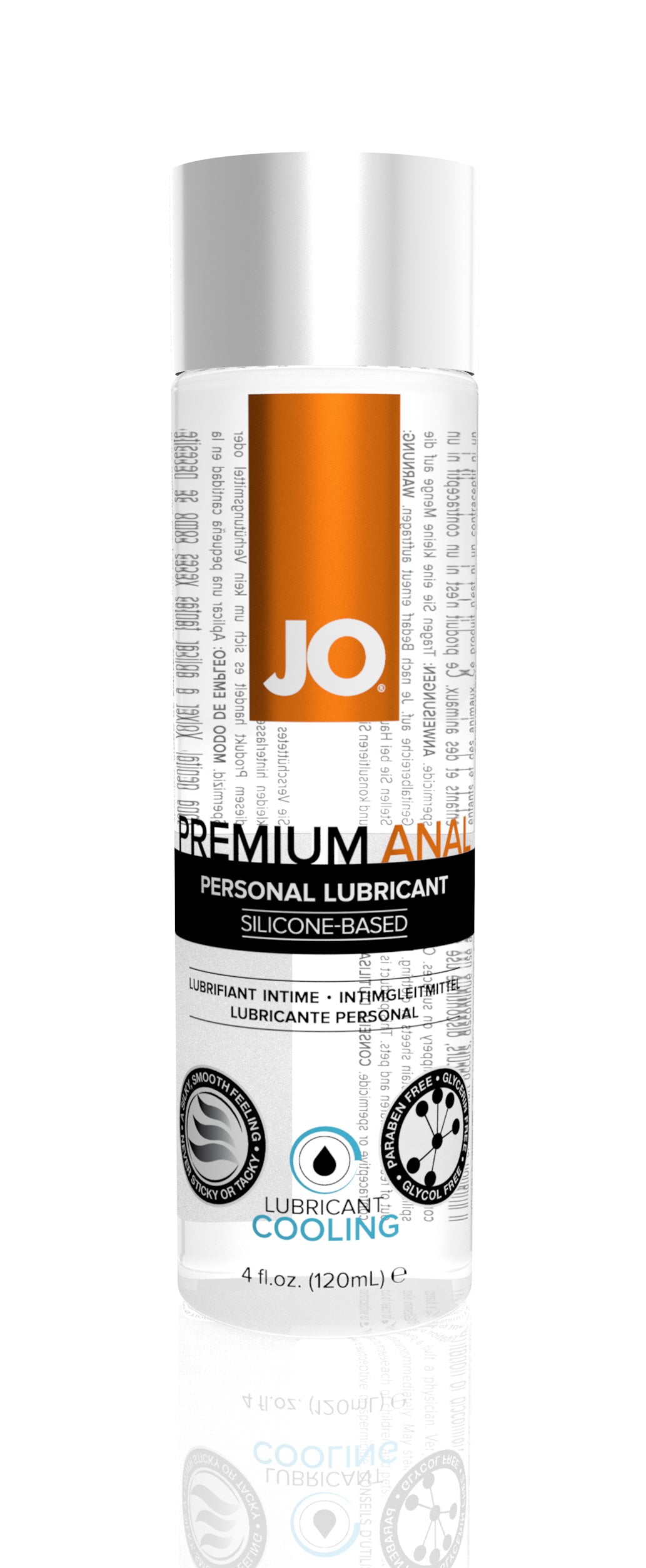 Jo Premium Anal Silicone - Based Cooling Lubricant - 4 Fl. Oz. / 120 ml JO40209