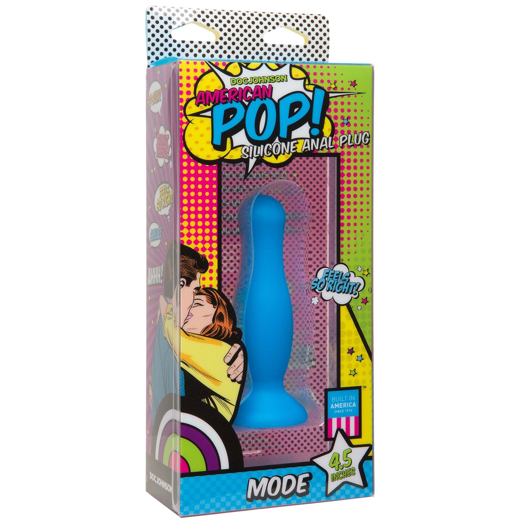 American Pop! Mode 4.5 Anal Plug - Blue DJ0500-10-BX