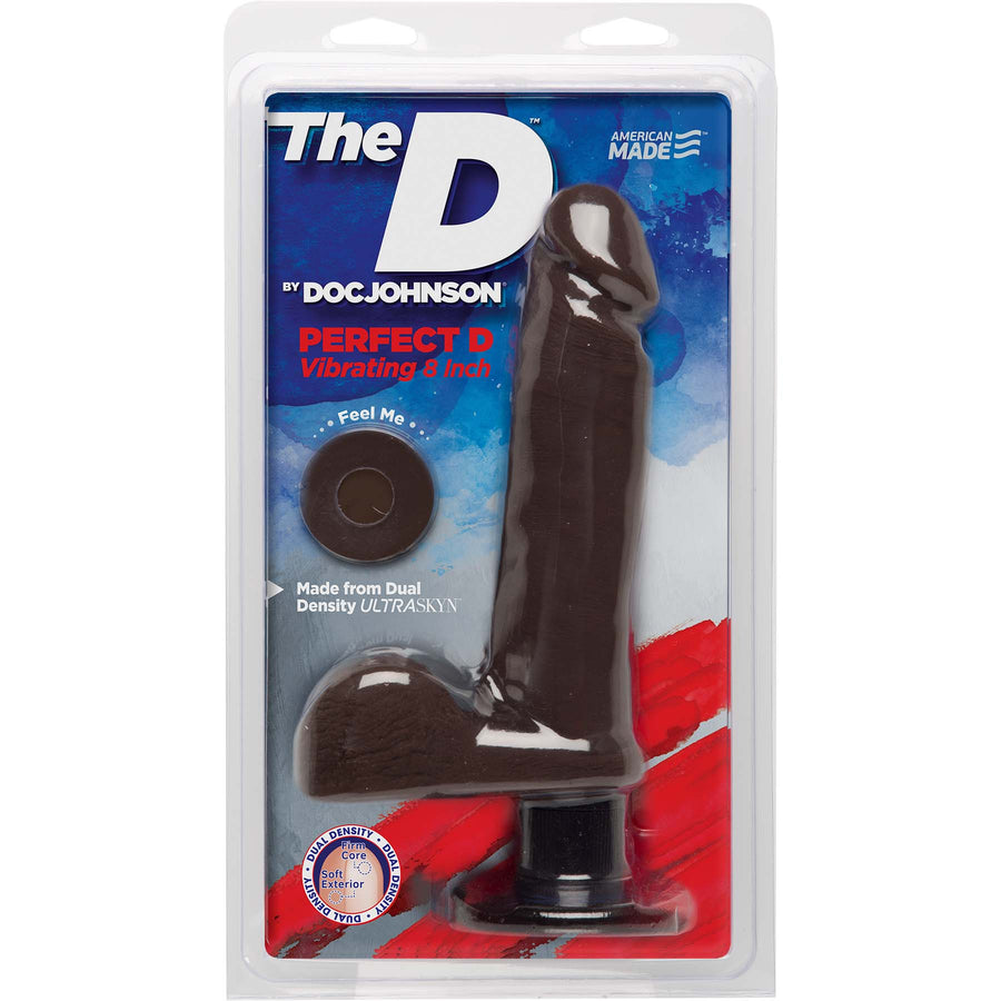 The D - Perfect D Vibrating 8 - Chocolate DJ1701-06-CD