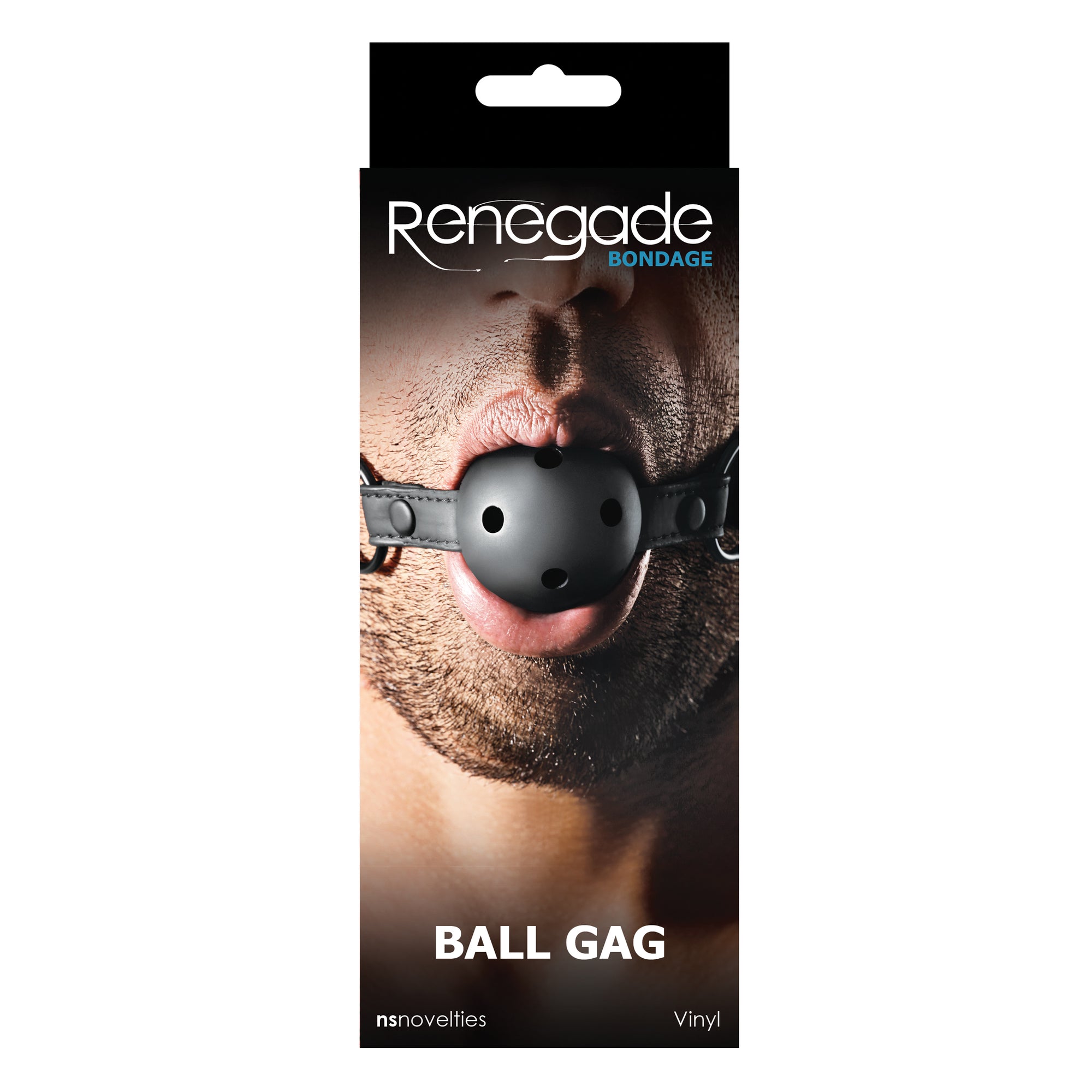 Renegade Bondage Ball Gag - Black NSN1191-13