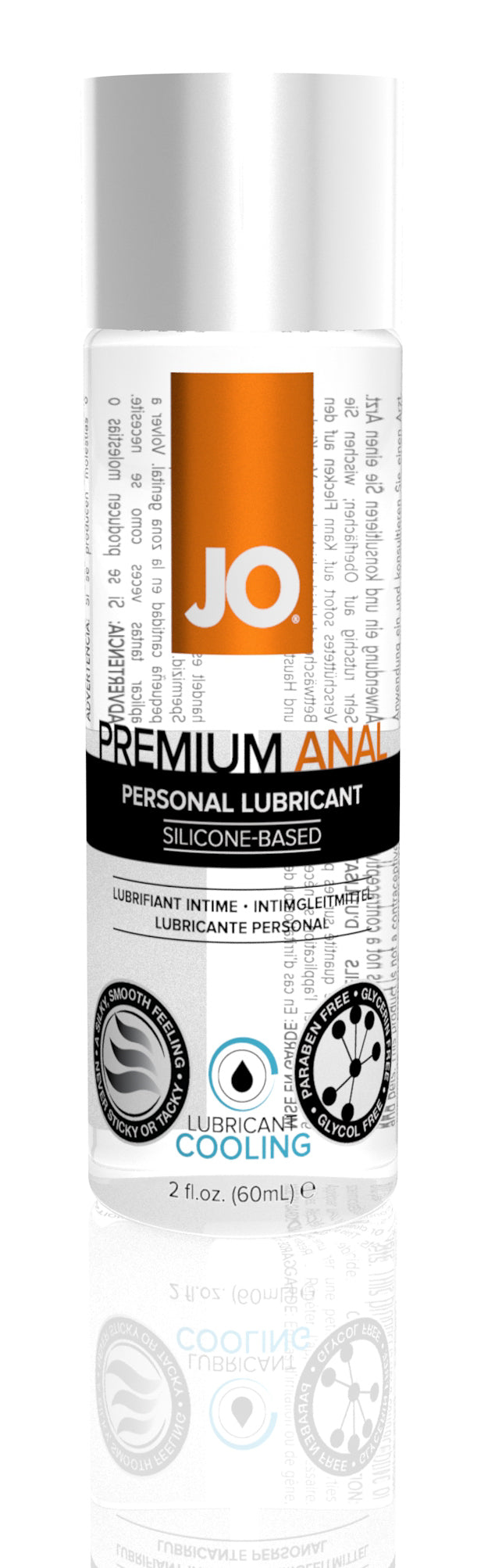 Jo Premium Anal Silicone- Based Cooling Lubricant  - 2 Fl. Oz. / 60 ml JO40208