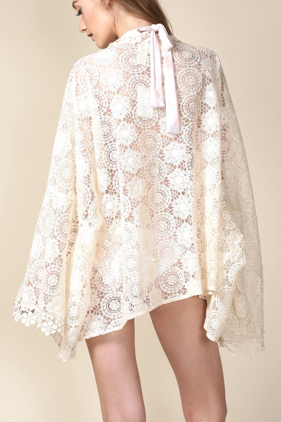 MPKNS17-033A Laurel Canyon Open Front Cover-up