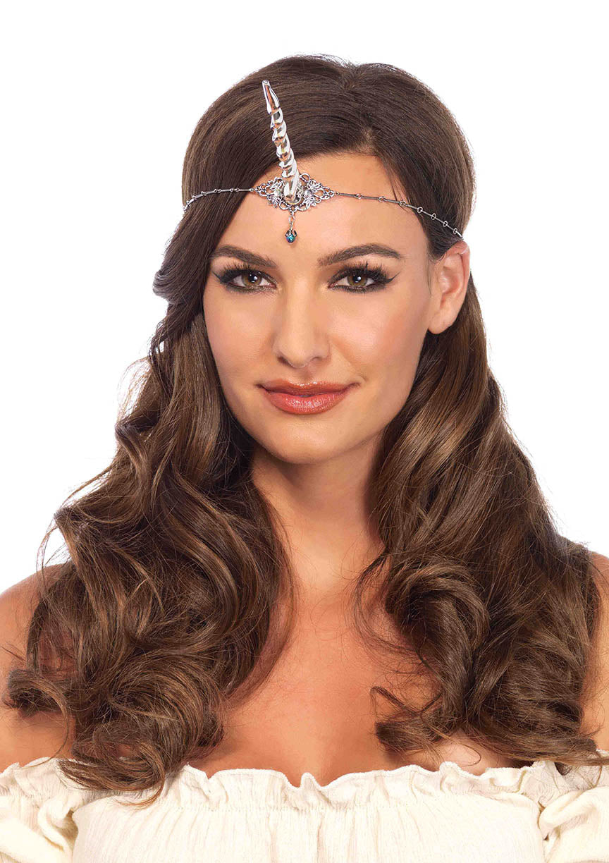 Silver Unicorn Horn Headband - One Size LA-2153