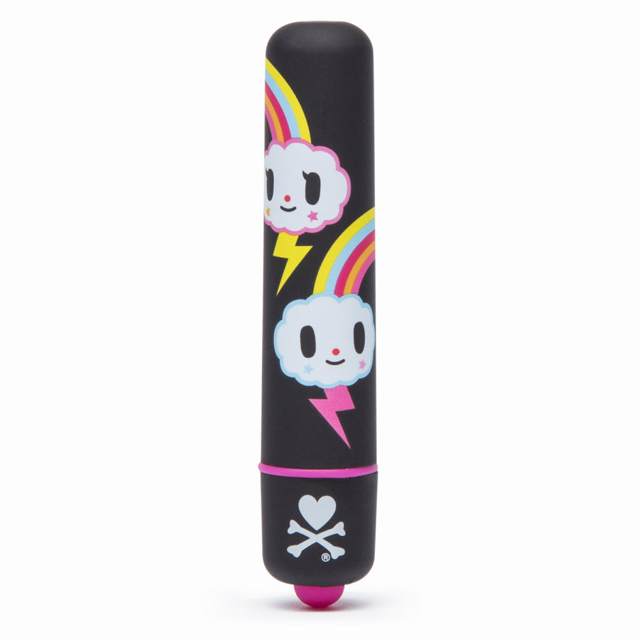 Tokidoki Single Speed Mini Bullet Vibrator Rainbow - Black LHR-64531