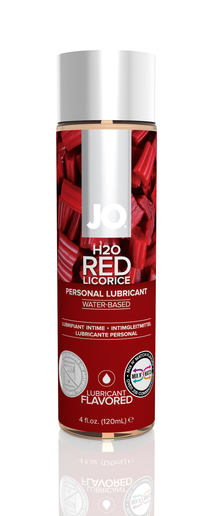 Jo H2O Flavored Lubricant - Red Licorice - 4 Fl. Oz. / 120 ml JO40161