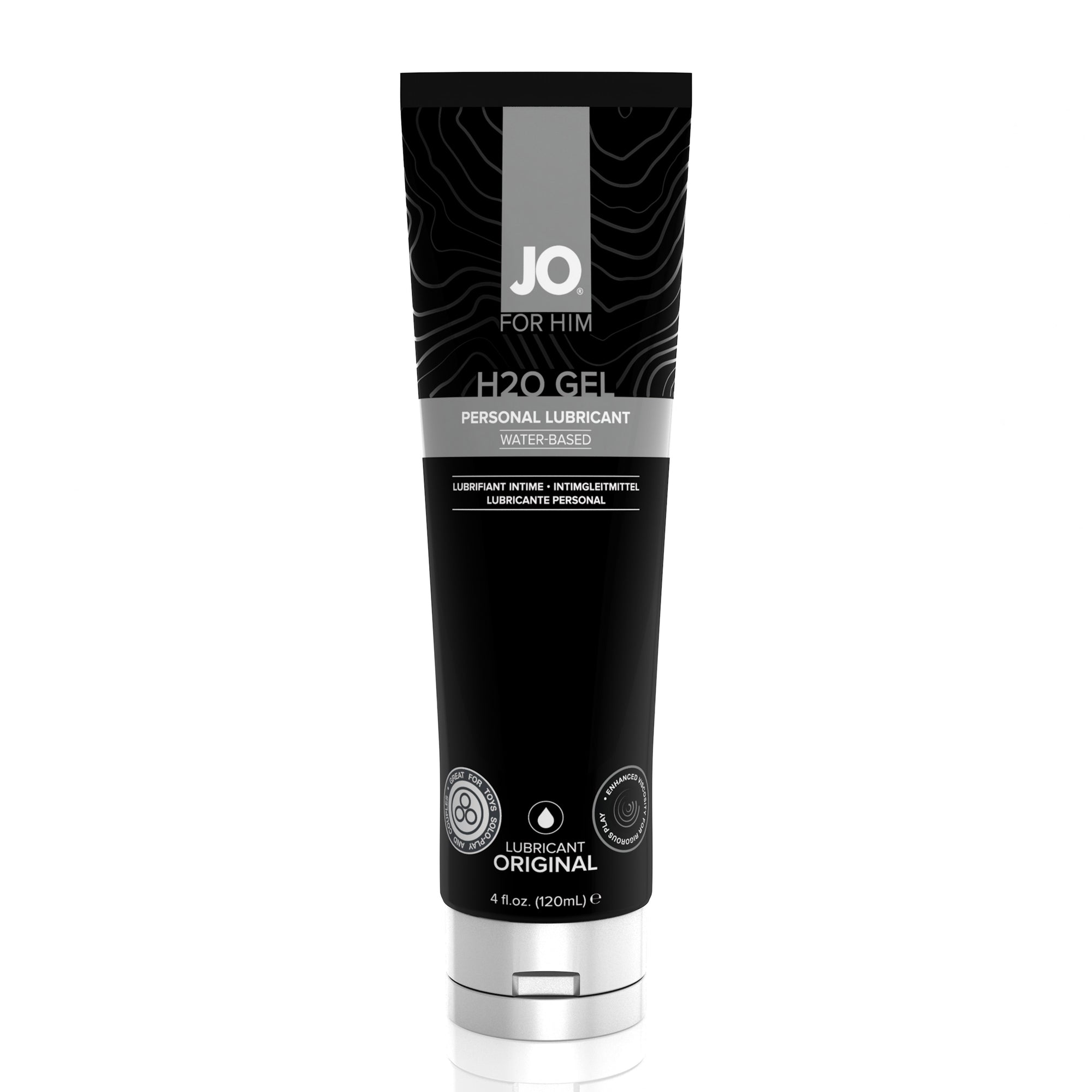 Jo for Him H2O Gel Water Based Personal Lubricant - Original - 4 Fl. Oz. / 120 ml JO40661