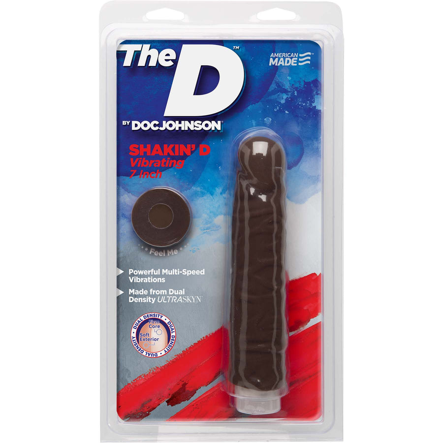 The D - Shakin' D Vibrating 7 - Chocolate DJ1701-09-CD