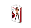 Kitten Lace & Wet Look Garter Tights - One Size ALR-7-4602K