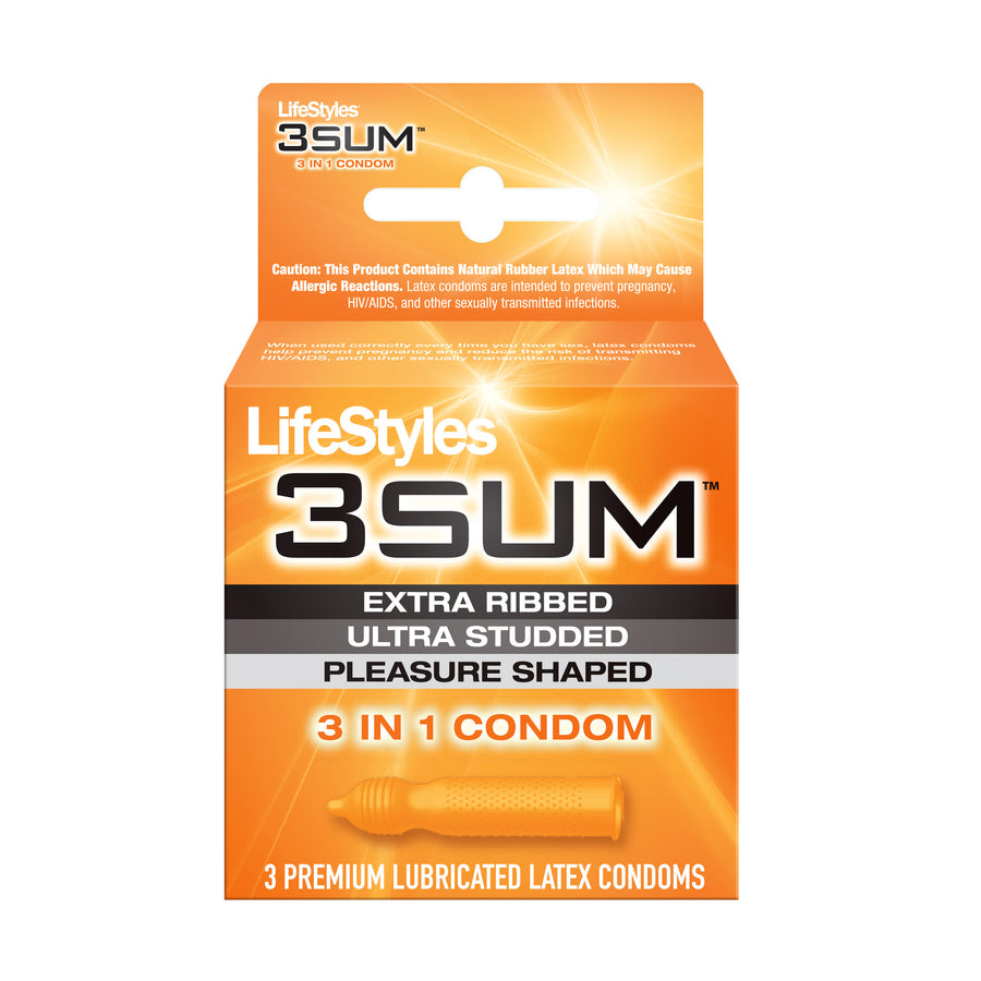 Lifestyles 3 Sum - 3 Pack Condoms LS7803