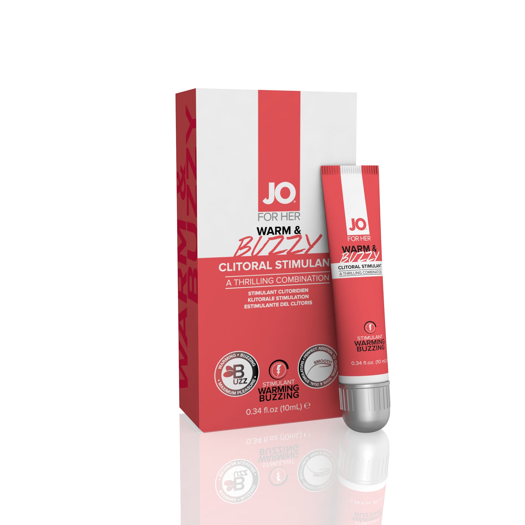 Jo for Her Warm & Buzzy Clitoral Stimulant - 0.34 Fl. Oz. / 10ml JO41216